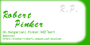 robert pinker business card